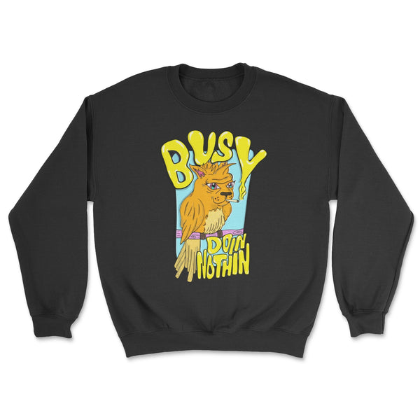 Busy Doin Nothin Crewneck Sweatshirt - The New Wave NYC - Shirts & Tops - 