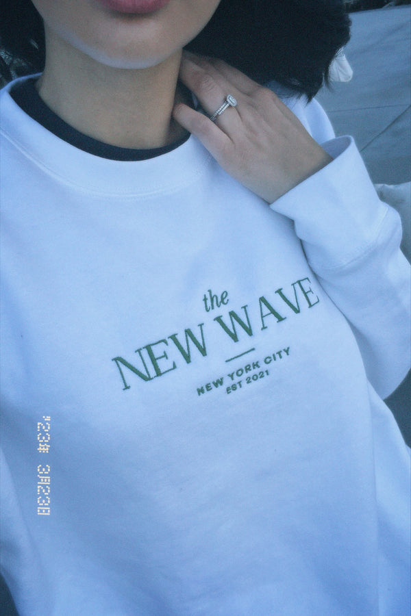 Heritage Embroidered Crewneck Sweatshirt - The New Wave NYC - 