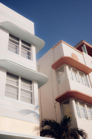 Pastel Lines Art Deco Architecture Photography Print, Miami Wall Art (8.5x11) - Salazar Soto Studio - print -