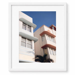 Pastel Lines Art Deco Architecture Photography Print, Miami Wall Art (8.5x11) - Salazar Soto Studio - print -