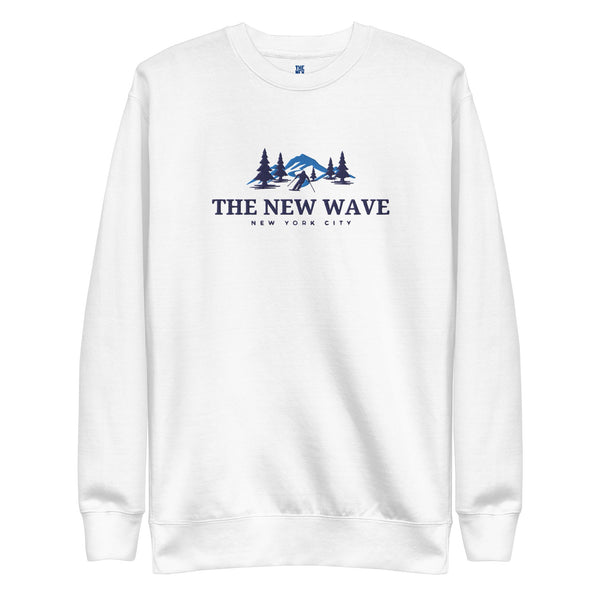 Ski Restort Embroidered Crewneck Sweatshirt - The New Wave NYC - 