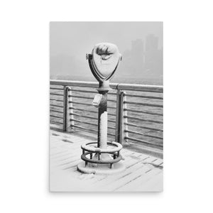 Tower Viewer in the Snow 24″×36″ Art Print - The New Wave NYC - Poster - 