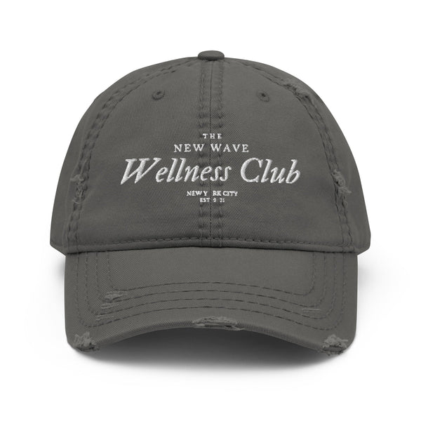 Wellness Club Distressed Baseball Cap - The New Wave NYC - 